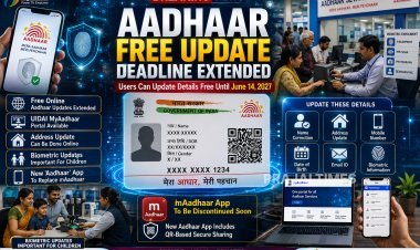Free Aadhaar Update Facility Extended Until June 14, 2027