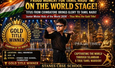 Coimbatore Student Titus Wins Gold at Junior Mister Kids of the World 2026 in Bali