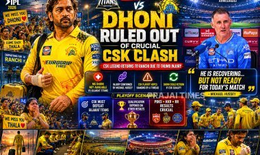 MS Dhoni Returns to Ranchi Due to Injury, Set to Miss Crucial CSK Match Against Gujarat Titans