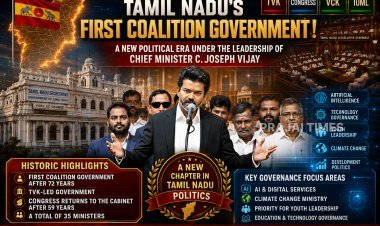 Tamil Nadu Gets First Coalition Government as CM C. Joseph Vijay Expands TVK Cabinet to 35 Ministers