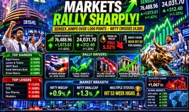 Sensex and Nifty Surge Over 1% as Global Markets Rally and Crude Oil Prices Fall
