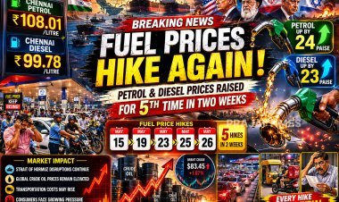 Petrol and Diesel Prices Raised for Fifth Time in Two Weeks, Fuel Rates Cross ₹108 in Chennai
