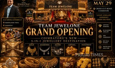 Team JewelOne Launches New 5-in-1 Jewellery Destination in Coimbatore on May 29