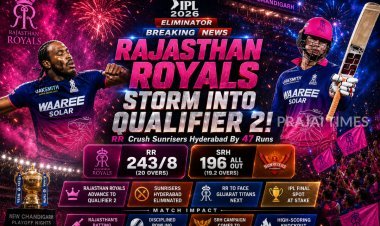 Rajasthan Royals Knock Out Sunrisers Hyderabad from IPL 2026 Eliminator