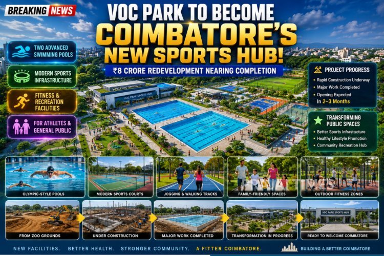 VOC Park Zoo to Transform into Coimbatore’s New Sports Hub with ₹8 Crore Upgrade