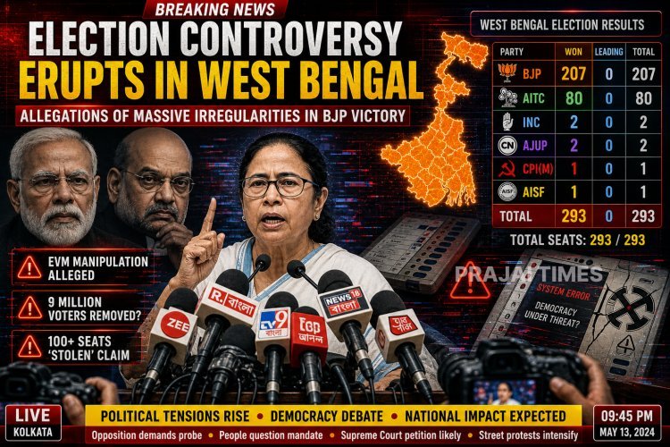 Mamata Banerjee Alleges BJP Election Fraud in West Bengal, Refuses to Step Down