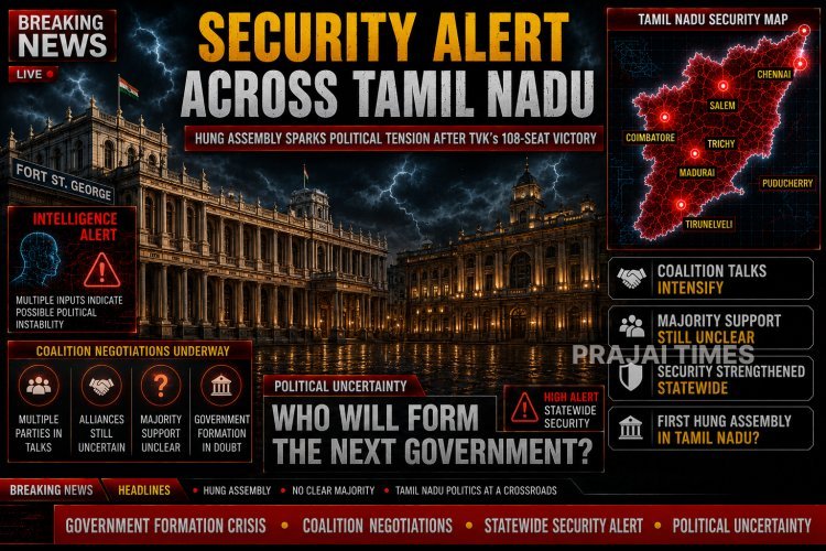 Security Heightened Across Tamil Nadu Amid Political Uncertainty Over Government Formation