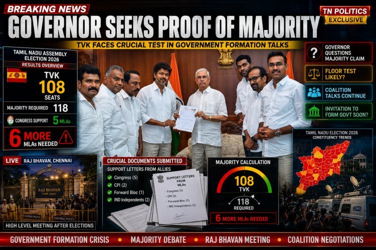 Governor Seeks Clarification from Vijay Over Majority Support for Government Formation in Tamil Nadu