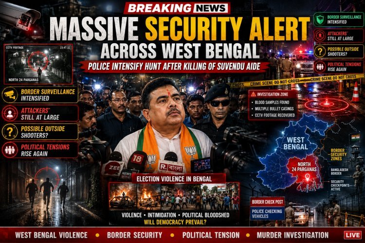 Security Intensified at West Bengal Borders After Killing of Suvendu Adhikari’s Aide