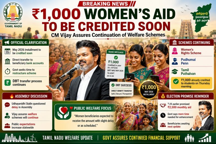 CM Joseph Vijay Assures Women’s Rights Scheme Amount Will Be Credited Soon