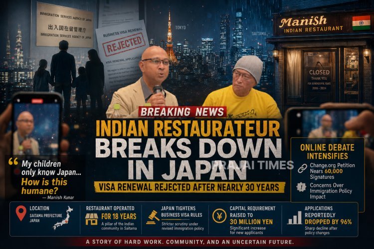 Indian Restaurateur in Japan Breaks Down After Visa Renewal Rejected Under New Immigration Rules