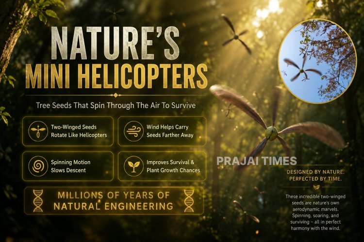 Nature’s Tiny Helicopters: How Hollong Tree Seeds Spin Through the Air to Survive
