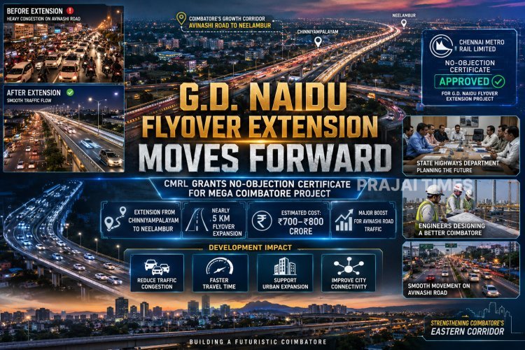 G.D. Naidu Flyover Extension Project Gets Approval in Coimbatore