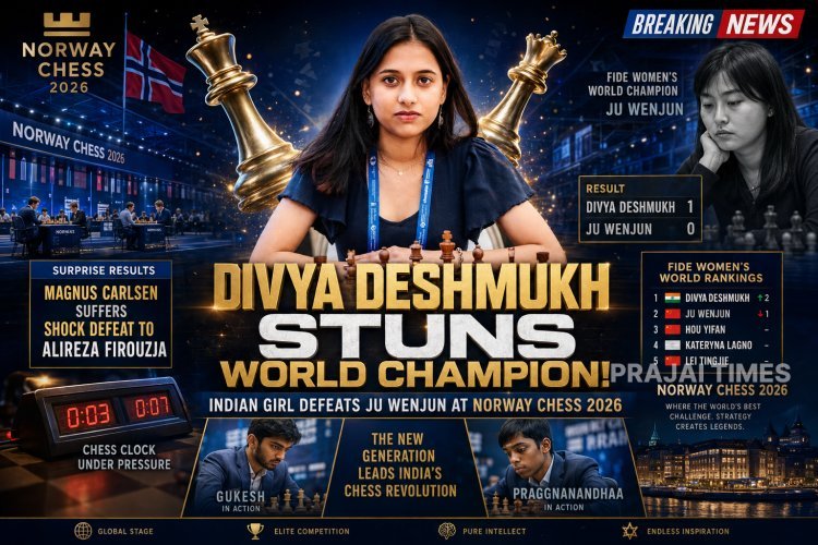 Norway Chess: India’s Divya Deshmukh Defeats Women’s World Champion Ju Wenjun