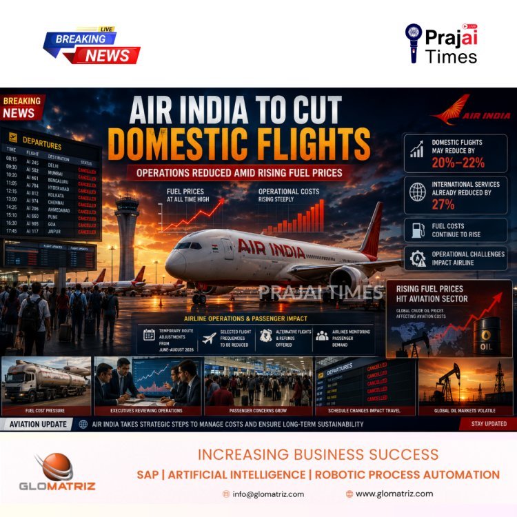 Air India to Reduce Domestic Flights by Up to 22% Amid Rising Fuel Costs