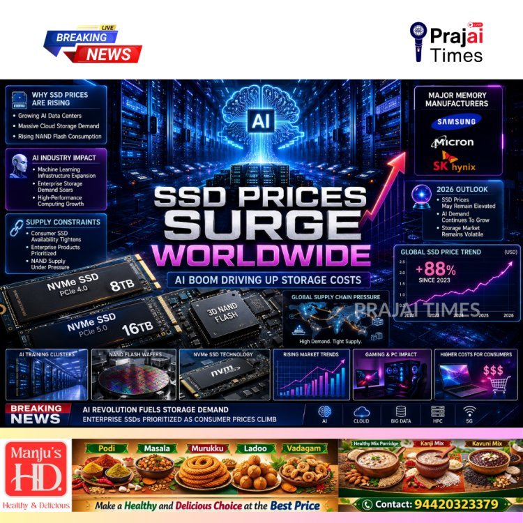 Why SSD Prices Are Rising Globally in 2026: AI Boom Drives Storage Costs Higher