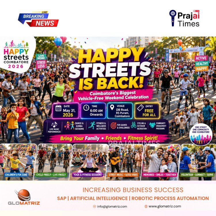 Happy Streets Returns to Coimbatore with Music, Fitness, and Fun Activities on May 31