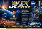 Coimbatore Student Selected to Participate in Prestigious NASA Space Conference in USA