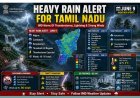 Heavy Rain Likely in 4 Tamil Nadu Districts Today; IMD Issues Thunderstorm and Fishermen Warning