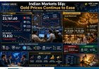 Indian Markets End Lower as Global Uncertainty Weighs; Gold Prices Continue to Decline