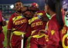 CAMPBELLE rings the winning bell for WINDIES in a thriller
