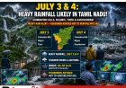 Heavy Rain Likely in Tamil Nadu on July 3 and 4, Says Weather Department
