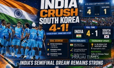 India Defeat Korea 4-1 in U-18 Asia Cup Hockey Tournament