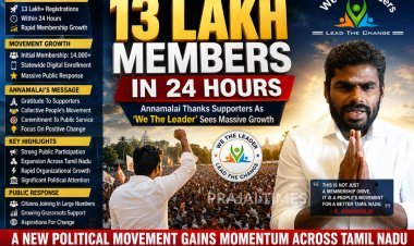 Annamalai Claims 13 Lakh Members Joined ‘We The Leader’ Movement Within 24 Hours