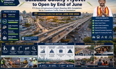 Saibaba Colony Flyover in Coimbatore Likely to Open for Public Use by June End: Minister Sampath Kumar