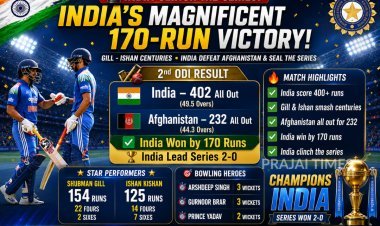 India Seal ODI Series with Commanding 170-Run Victory Over Afghanistan