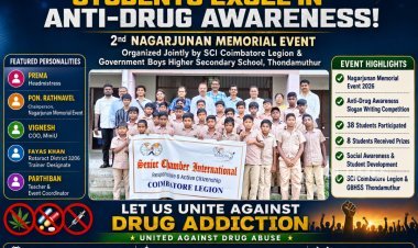NAGARJUNAN MEMORIAL EVENT conducted by SCI COIMBATORE LEGION and GOVERNMENT BOYS HIGHER SECONDARY SCHOOL THONDAMUTHUR