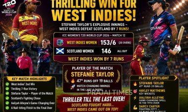 WINDIES SURVIVE A SCOTLAND SCARE TO SNEAK A WIN