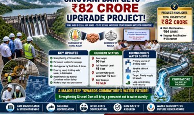 Tamil Nadu and Kerala Plan ₹82 Crore Upgrade for Siruvani Dam to Improve Coimbatore Water Supply