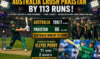 DOMINANT AUSSIES STREAMROLL PAKISTAN FOR A MASSIVE WIN