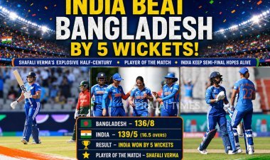 INDIA BEAT BANGLADESH AND REMAIN IN CONTENTION FOR KNOCKOUTS