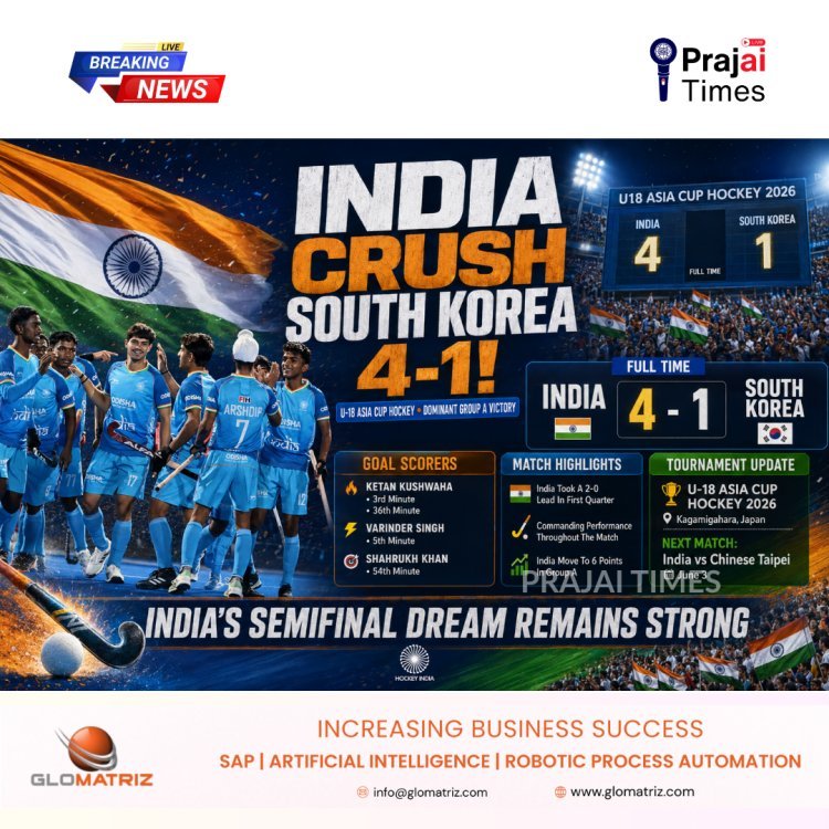 India Defeat Korea 4-1 in U-18 Asia Cup Hockey Tournament
