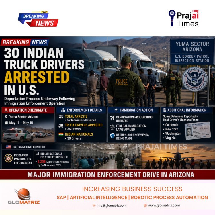 30 Indian Truck Drivers Arrested in US Immigration Crackdown; Deportation Process Underway