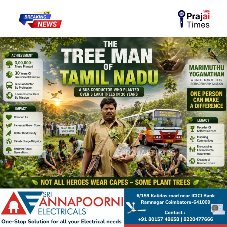 Meet Marimuthu Yoganathan: The Bus Conductor Who Planted Over 3 Lakh Trees in 30 Years