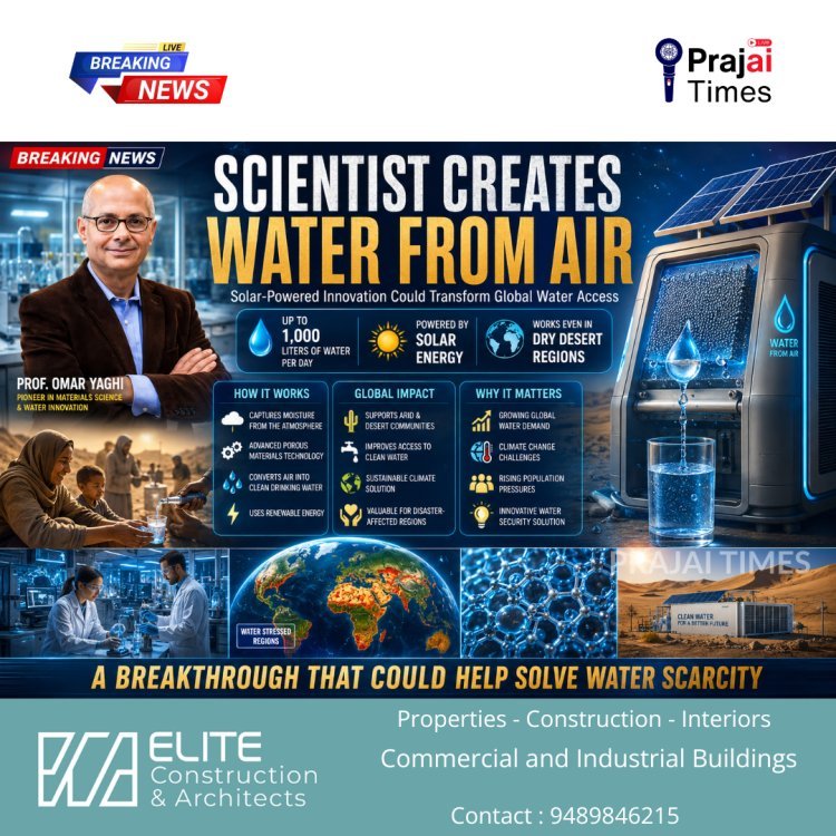 Nobel Prize-Winning Scientist Develops Technology That Creates Water from Air