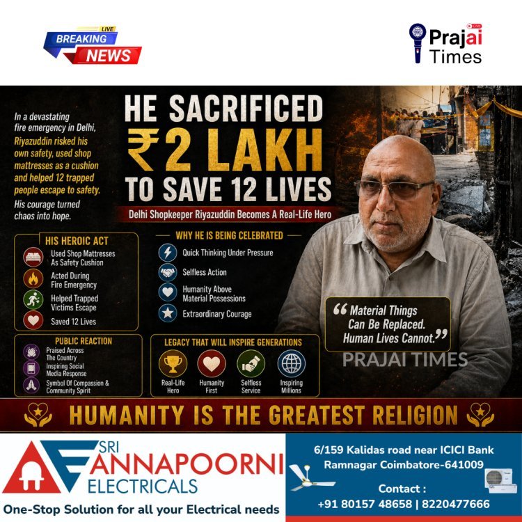 Delhi Shopkeeper Riyazuddin Helps Save 12 Lives During Fire Rescue Operation