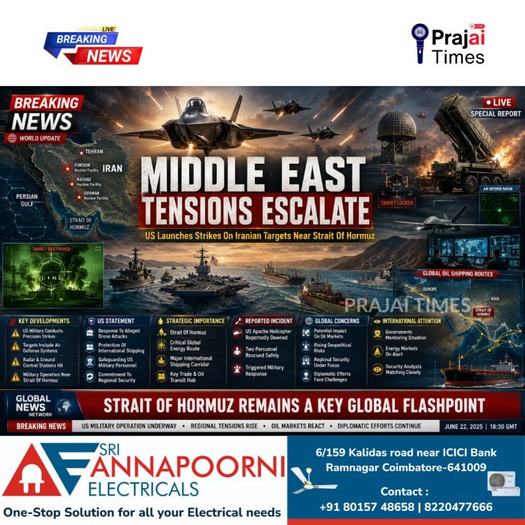 US Launches Strikes on Iran After Apache Helicopter Incident Near Strait of Hormuz