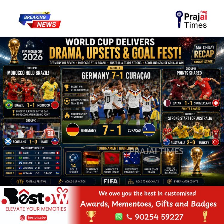 Germany Thrash Curaçao 7-1 as Brazil Held by Morocco in FIFA World Cup 2026