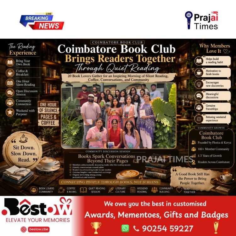 QUIET READING, QUITE AN EXPERIENCE - THE COIMBATORE BOOK CLUB WAY