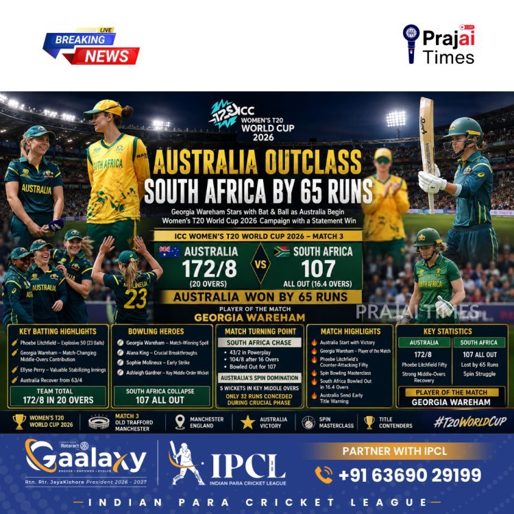 AUSTRALIA SPINS OUT SOUTH AFRICA TO SET UP A FACILE WIN