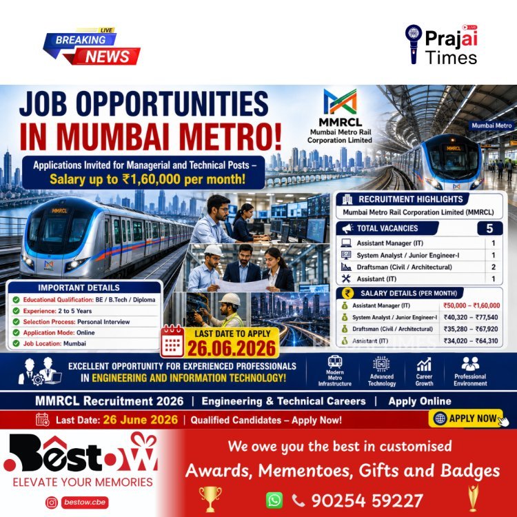 MMRCL Recruitment 2026: Apply for Manager, System Analyst, Draftsman and Assistant IT Posts