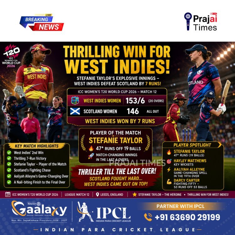 WINDIES SURVIVE A SCOTLAND SCARE TO SNEAK A WIN