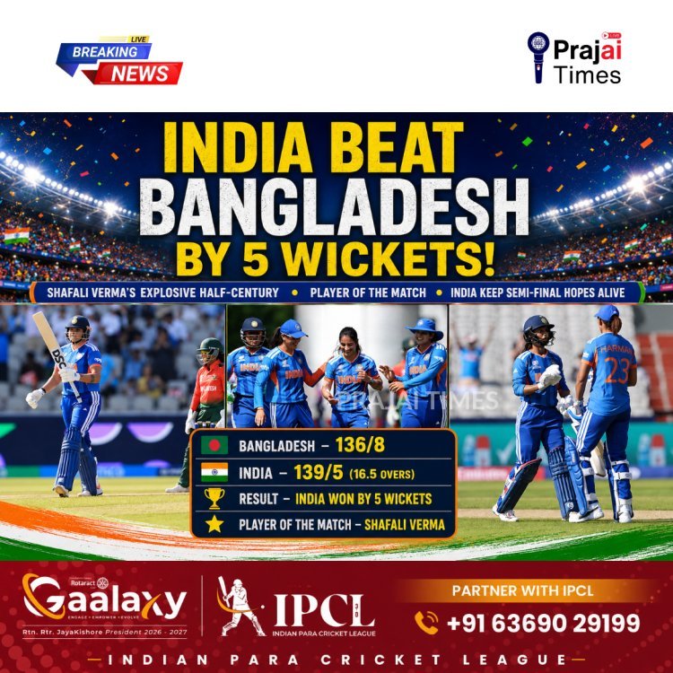 INDIA BEAT BANGLADESH AND REMAIN IN CONTENTION FOR KNOCKOUTS