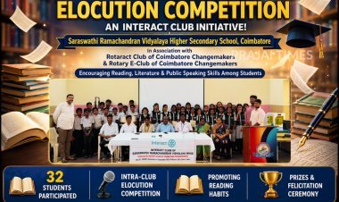 ROTARY CLUB AND SARASWATHI RAMACHANDRAN SCHOOL ORGANISE EVENT TO EMPHASISE BOOK READING FOR STUDENTS