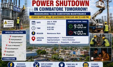 Coimbatore Power Shutdown on July 4, 2026: TNPDCL Announces Maintenance Outage in Several Areas