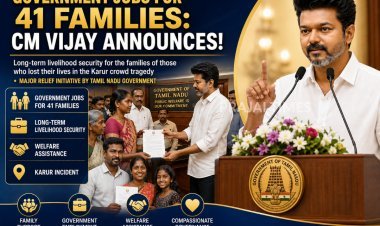 CM Vijay Announces Government Jobs for 41 Karur Families Affected by Campaign Stampede